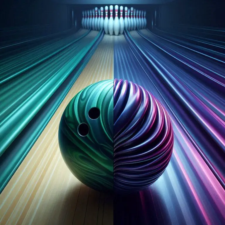 Symmetric vs asymmetric bowling ball motion paths